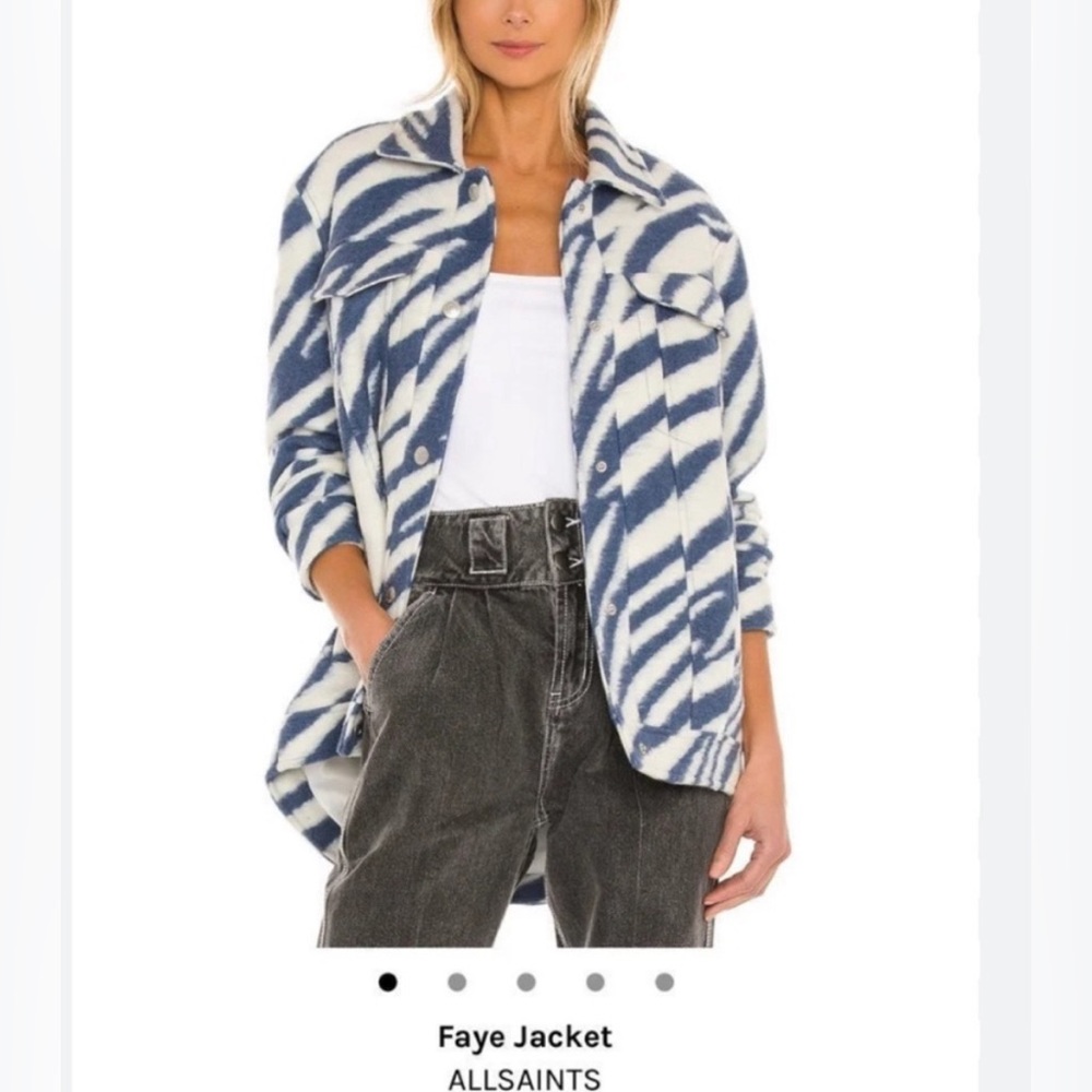 All Saints Revolve Faye wool lined Jacket